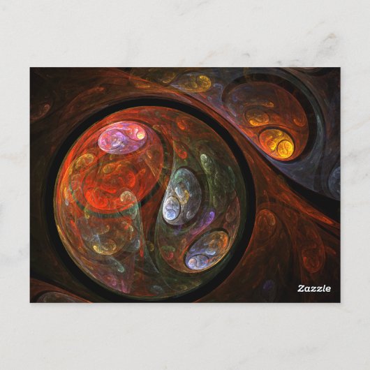 Tischnummer der Flüssigkeitsanbindung Postkarte (Rückseite)