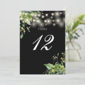 Tischnummer der grünen Blumenstrauß (Stehend Vorderseite)