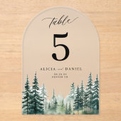 Tischnummer der Hochzeiten der Winterpine (Vorderseite)