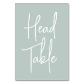 Tischnummer der Kopftabellentafel der Seite Grün (Rückseite)