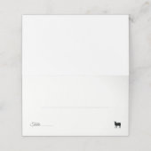 Tischnummer der Minimalistischen Lamm-Option Platzkarte (Außenseite Aufgefaltet)