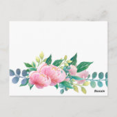 TISCHNUMMER DER niedlichen WASSERFARBE-FLORALEN DE (Rückseite)