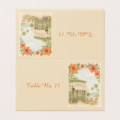 Tischnummer der tropischen Hawaii-Hochzeit in Urla (Außenseite Aufgefaltet)