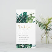 Tischnummer der tropischen Monstera-Seeteufel (Stehend Vorderseite)