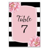 Tischnummer des Blumenmusters / Rosa (Vorderseite)