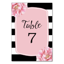 Tischnummer des Blumenmusters / Rosa