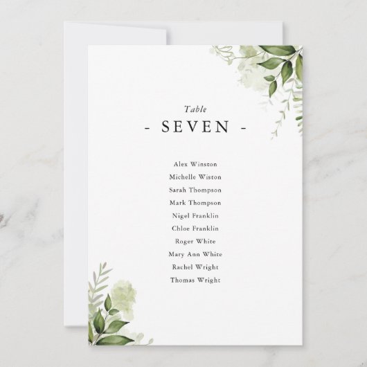 Tischnummer des einfachen Grünfolienbodens (Vorderseite)