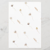 Tischnummer des modernen getrockneten Blumenkohls (Rückseite)