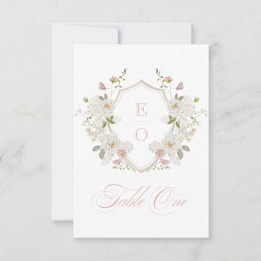 Tischnummer des roten Wappen (Vorderseite)