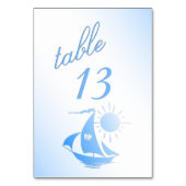 Tischnummer des Segeltheaters (Rückseite)