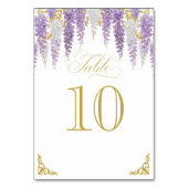 Tischnummer des Vintagen Brautparty (Vorderseite)