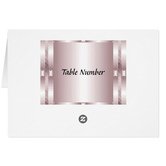 Tischnummer Dinner Party Menü (Rückseite Horizontal)