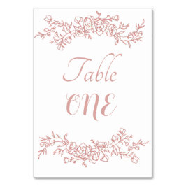 Tischnummer Einfach Minimalistisch