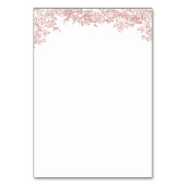 Tischnummer Einfach Minimalistisch (Rückseite)