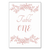 Tischnummer Einfach Minimalistisch (Vorderseite)