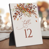 Tischnummer Fall Wasserfarbe Hochzeit Easel Fotoplatte