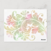 Tischnummer Farbenfrohe Wasserfarben (Rückseite)