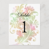 Tischnummer Farbenfrohe Wasserfarben (Vorderseite)