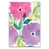 Tischnummer Floral Blossom (Rückseite)