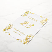 Tischnummer "Foil Damask"-12x18 (Gedreht)