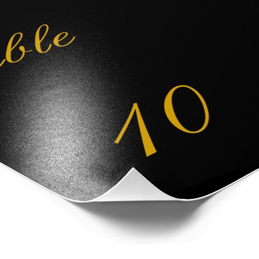 Tischnummer Fotodruck (Ecke)