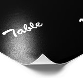 Tischnummer Fotodruck (Ecke)