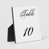 Tischnummer Fotoplatte (Vorderseite)