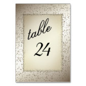 Tischnummer für antike Glitzer (Vorderseite)