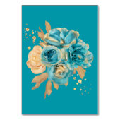 Tischnummer für aquamarine Glitzer aus Goldpeony (Rückseite)