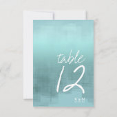 Tischnummer für Aquarellbilder Aquamarin ID774 (Rückseite)