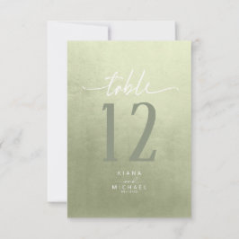 Tischnummer für Aquarellfarben-Farbschicht Grün ID