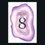 Tischnummer für Aquarellfarben | Lavendel<br><div class="desc">Moderne,  stilvolle Tischnummer-Karten mit einem Aquarellschnitt in Lavendel lila. Ideal für Ihre Hochzeit oder andere besondere Anlass!</div>