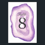 Tischnummer für Aquarellfarben | Lavendel<br><div class="desc">Moderne,  stilvolle Tischnummer-Karten mit einem Aquarellschnitt in Lavendel lila. Ideal für Ihre Hochzeit oder andere besondere Anlass!</div>