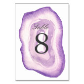 Tischnummer für Aquarellfarben | Lavendel (Rückseite)