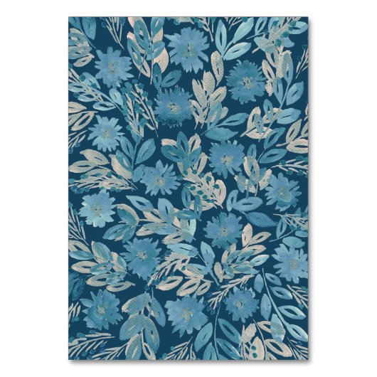 Tischnummer für Aquarellmalerei geblüht (Rückseite)