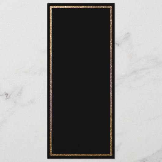 Tischnummer für den Gold Glitzer Frame (Rückseite)