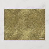 Tischnummer für die Golden und White Peacock Feath (Rückseite)