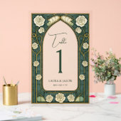 Tischnummer für die Hochzeitsfeier mit festem Glas Acrylschild (Hochzeit)