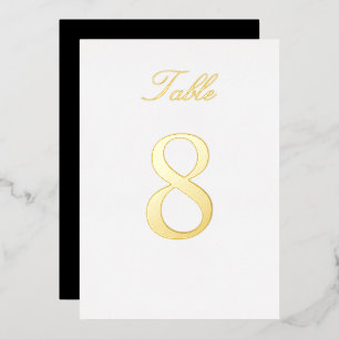 Tischnummer für Hochzeiten von Gold Foil