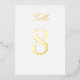 Tischnummer für Hochzeiten von Gold Foil