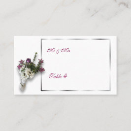 Tischnummer für Hochzeiten von Heather und Lace Platzkarte