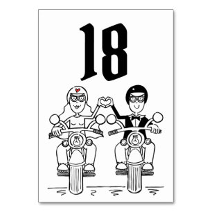 Tischnummer für Hochzeiten von personalisierten Mo