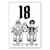 Tischnummer für Hochzeiten von personalisierten Mo (Vorderseite)