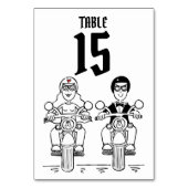 Tischnummer für Hochzeiten von personalisierten Mo (Rückseite)