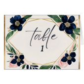 Tischnummer für Hochzeiten von Schiffen und Gold (Vorderseite (Horizontal))