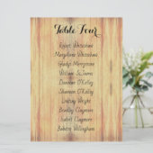 Tischnummer für Holzhintergrund (Stehend Vorderseite)