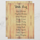 Tischnummer für Holzhintergrund (Vorne/Hinten)