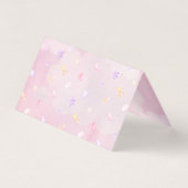 Tischnummer für lila Bärenmädchen (Rückseite)