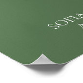 Tischnummer für Minimalistische Seiten Poster (Ecke)