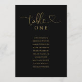 Tischnummer für Schwarz- und Goldskriptsitzungen (Rückseite)